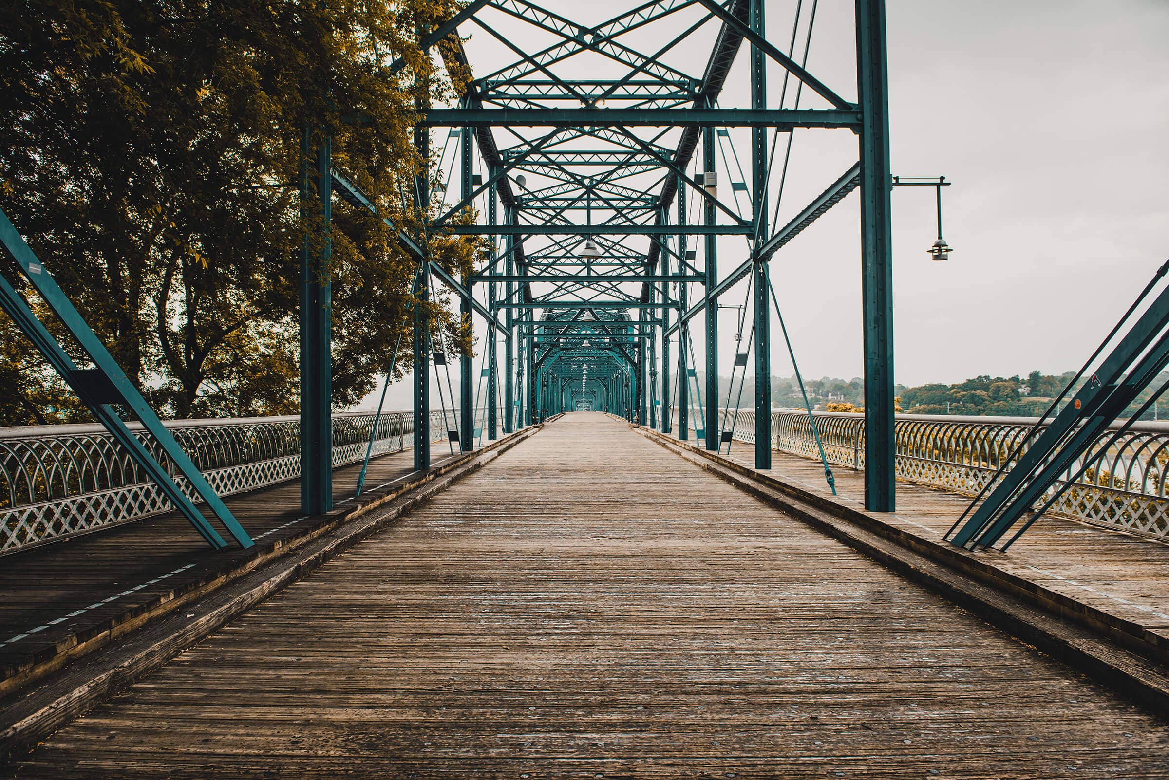 Walnut Street walking bridge in Chattanooga