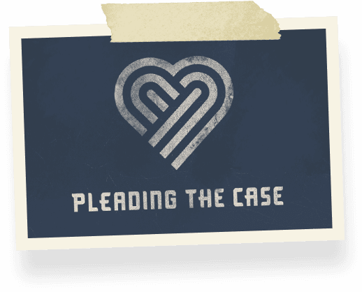 Pleading the Case podcast postcard